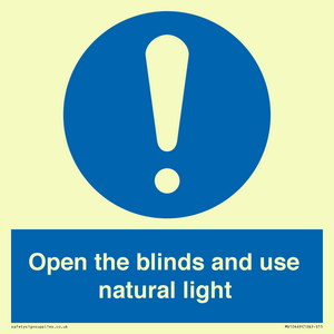 Open the blinds and use natural light